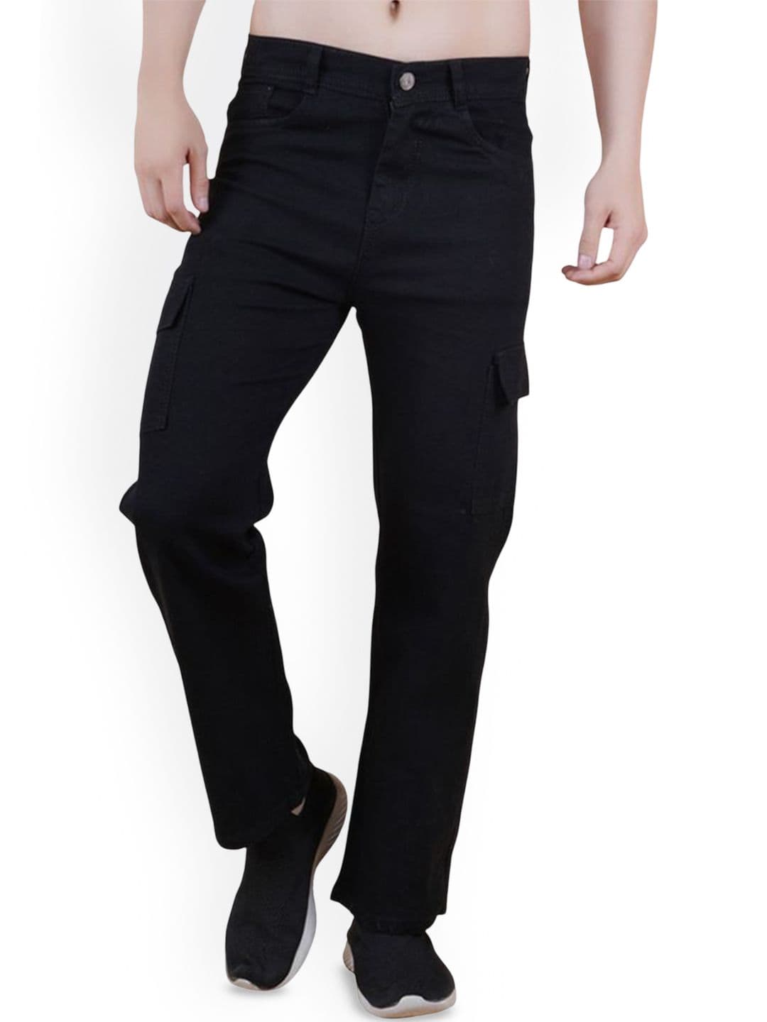 Linaria Men Classic Relaxed Fit Fit Mid-Rise Clean Look Stretchable Jeans - view 1