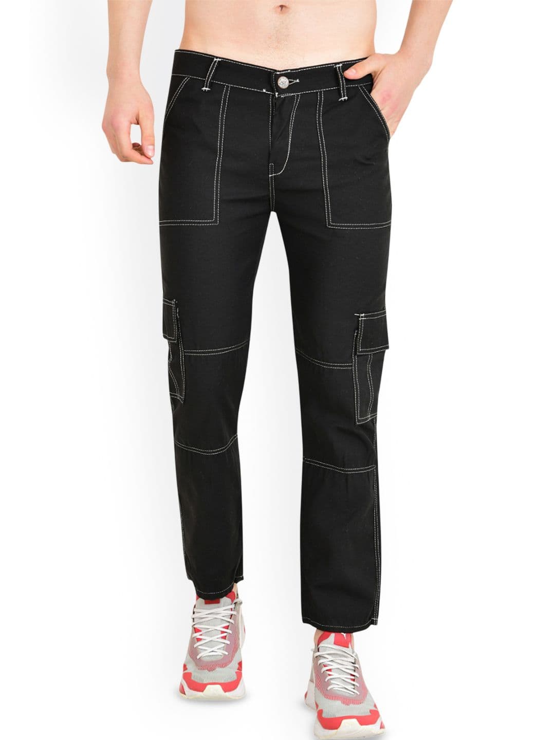 LINARIA Men Classic Slim Fit Mid-Rise Cotton Jeans - view 1