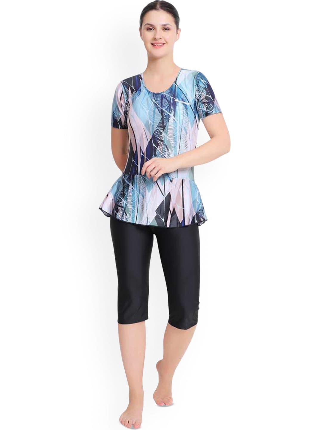 SHIFTER Women Printed Medium Coverage Swimming Dress - view 1