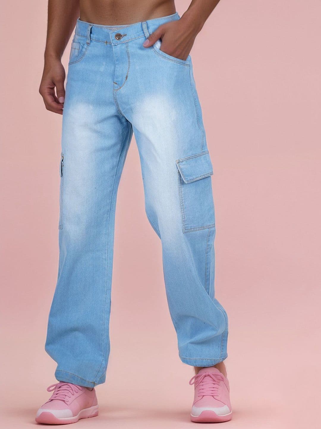 LINARIA Men Classic Jogger Clean Look Light Fade Jeans - view 1