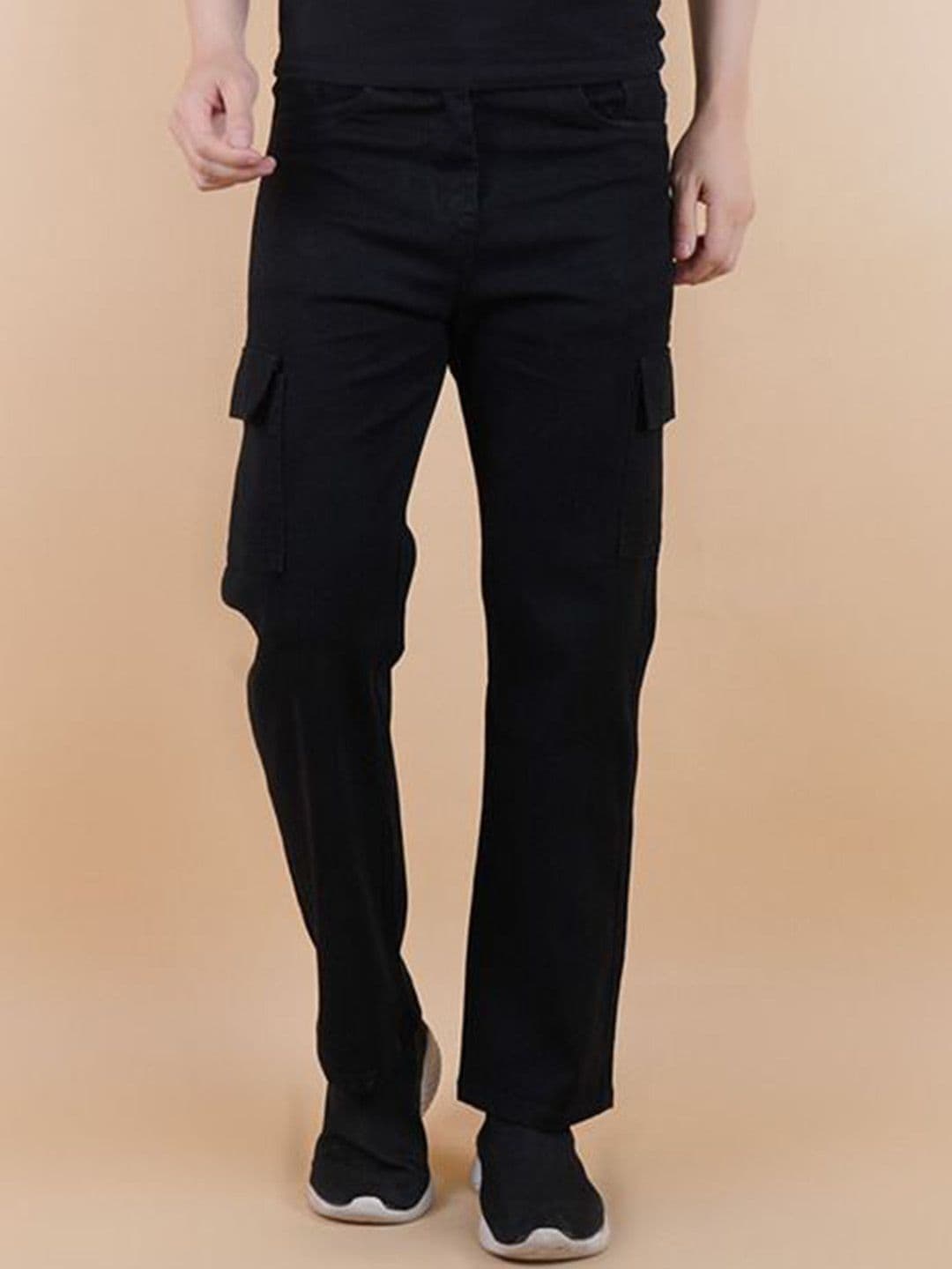 LINARIA Men Cotton Classic Boyfriend Fit Mid-Rise Low Distress Stretchable Jeans - view 1
