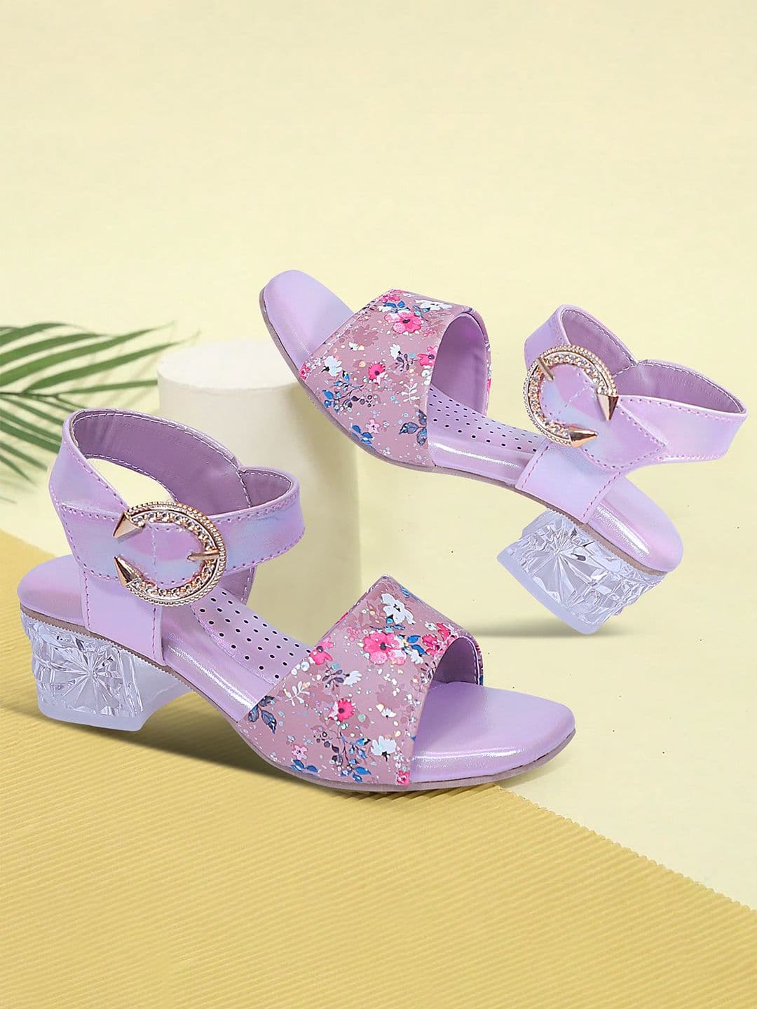 GNX Girls Printed Block Heels Sandals - view 1