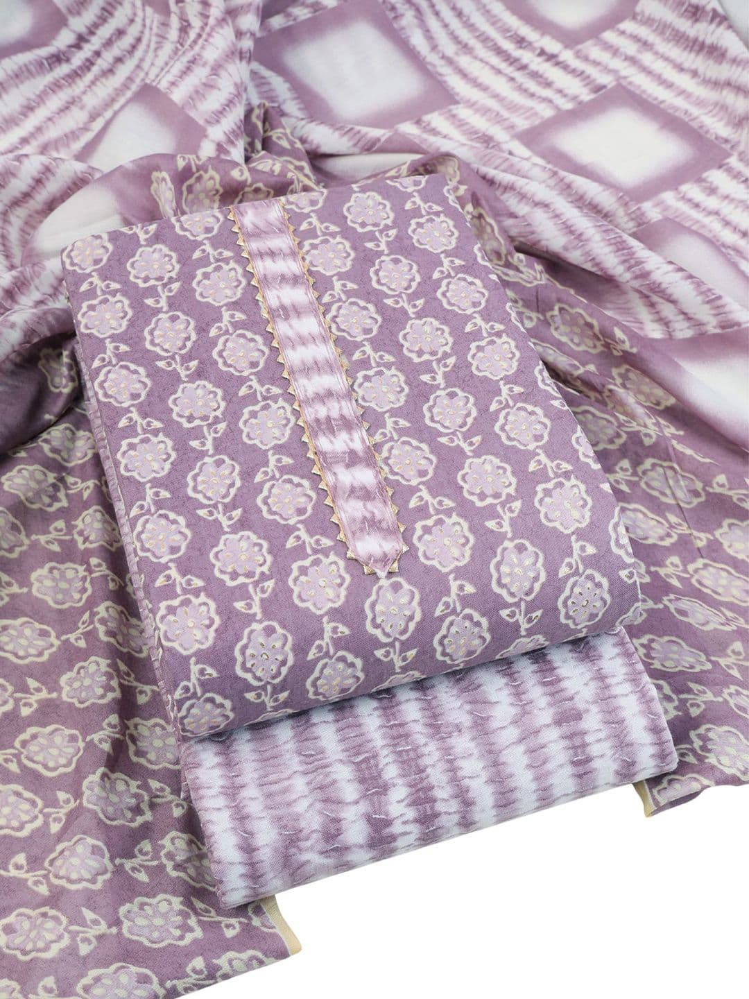 Sun Fashion And Lifestyle Printed Unstitched Dress Material - view 1