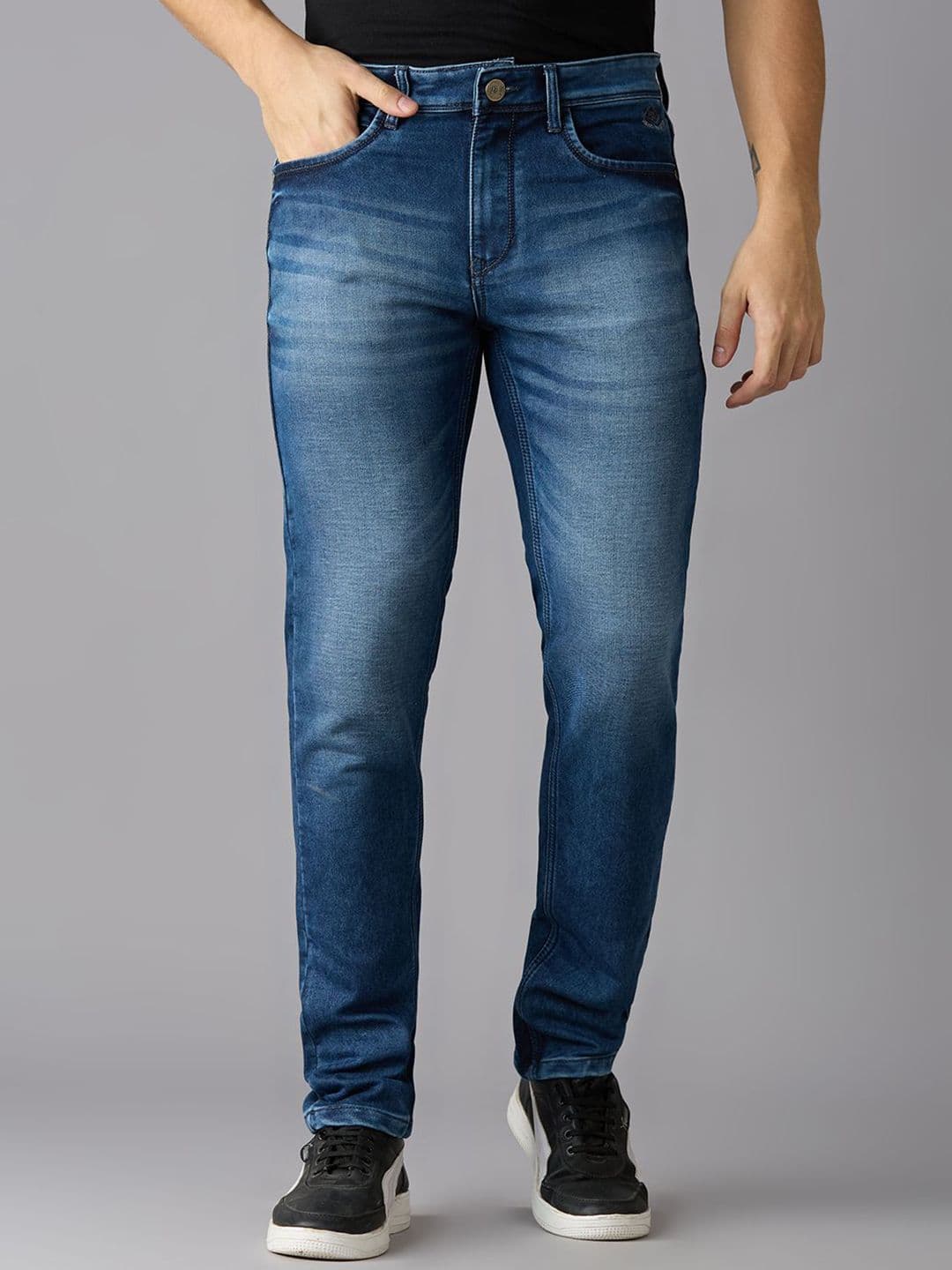 TCI Men Slim Fit Heavy Fade Stretchable Jeans - view 1