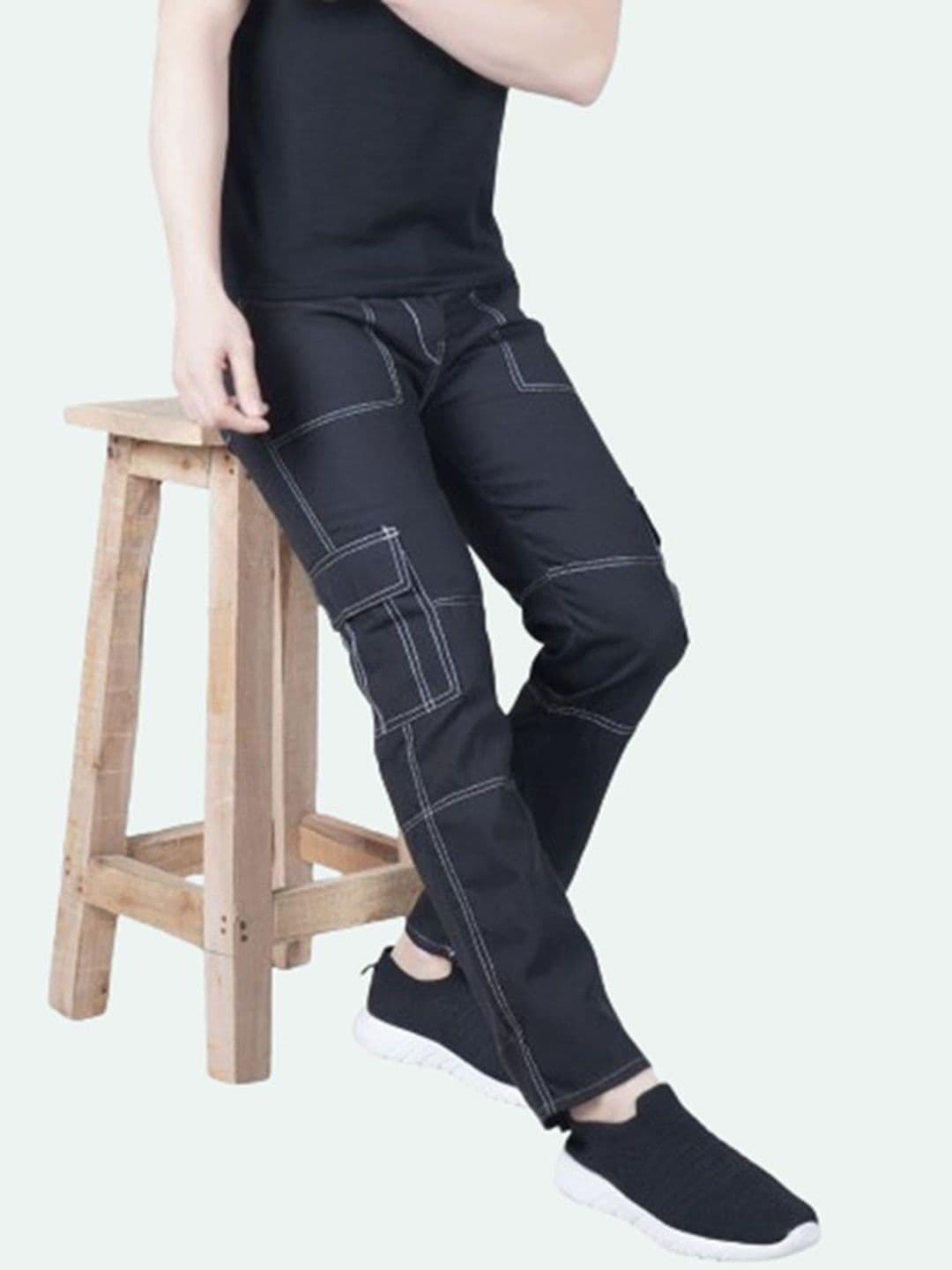 LINARIA Men Classic Slim Fit Slash Knee Jeans - view 1
