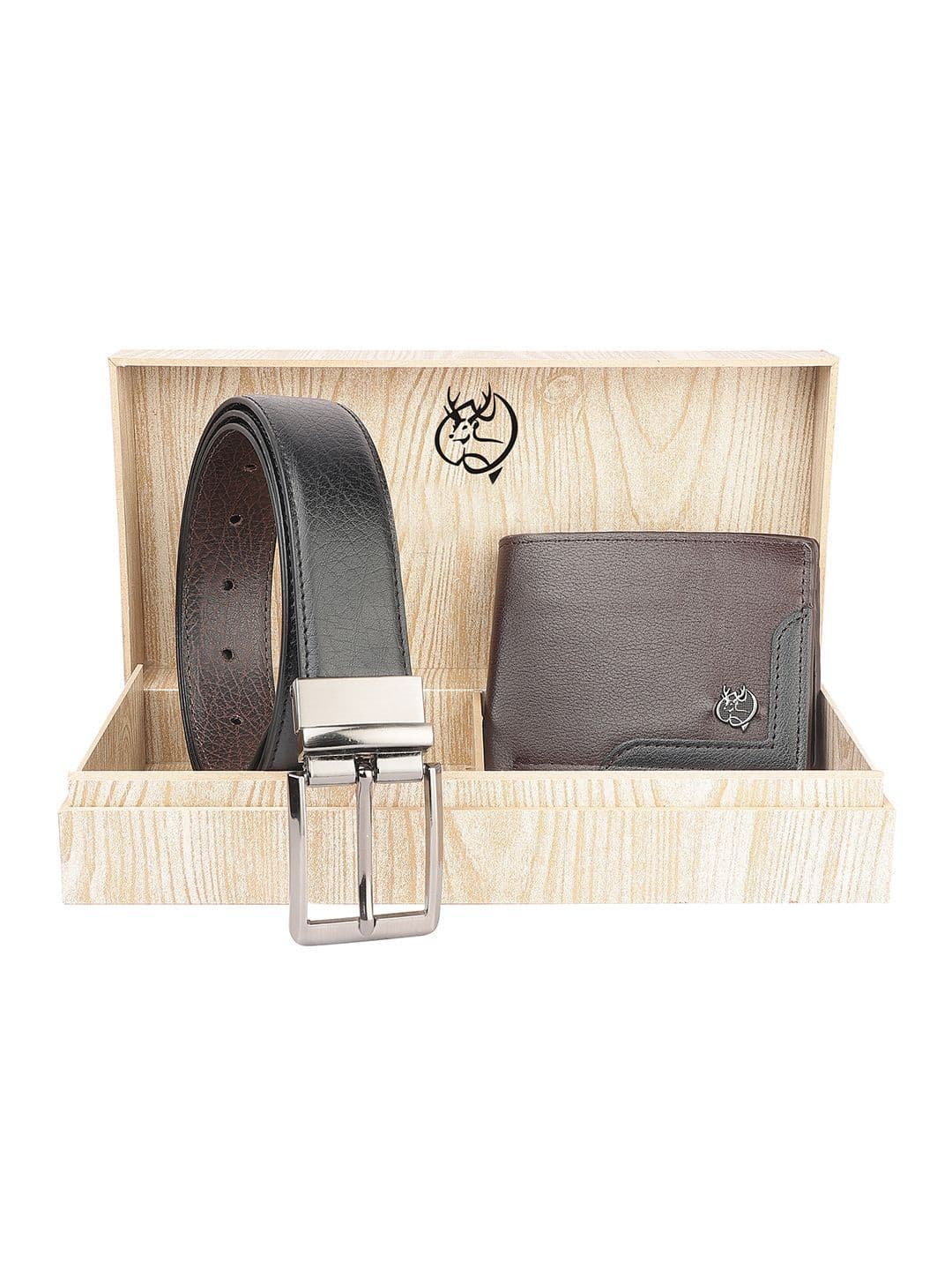 SAZARA Men Reversiable Belt And Wallet - view 1