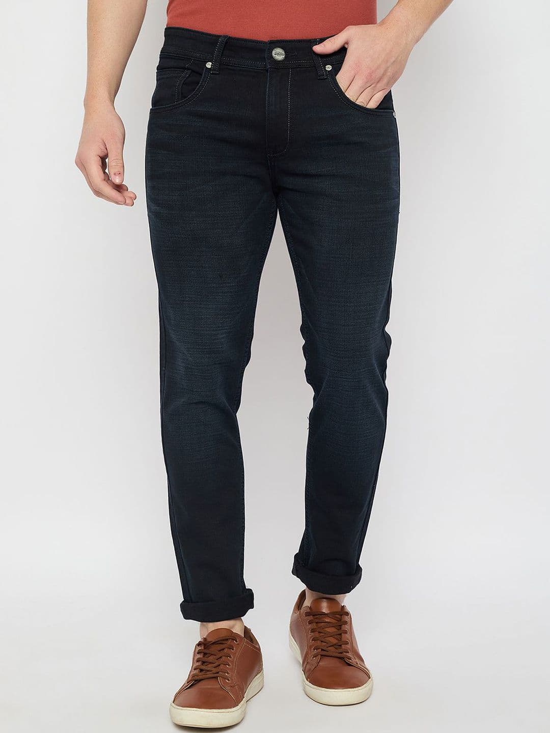 Duke Men Slim Fit Light Fade Stretchable Jeans - view 1