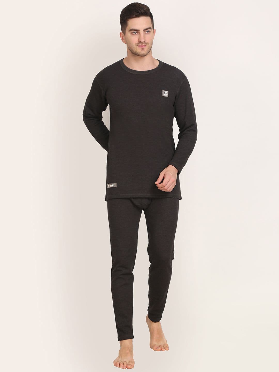 OOSHIN UK Men Cotton Round Neck Thermal Set - view 1