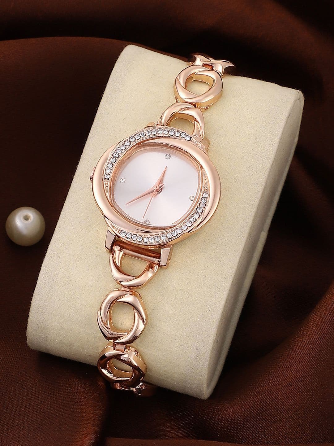 HAUTE SAUCE Women The Luraith-Gem Round Watch Champayne Gold - view 1