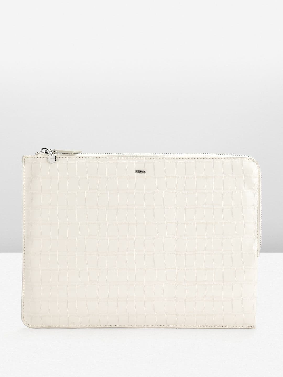 MANGO Women Croc Textured Laptop Sleeve - view 1