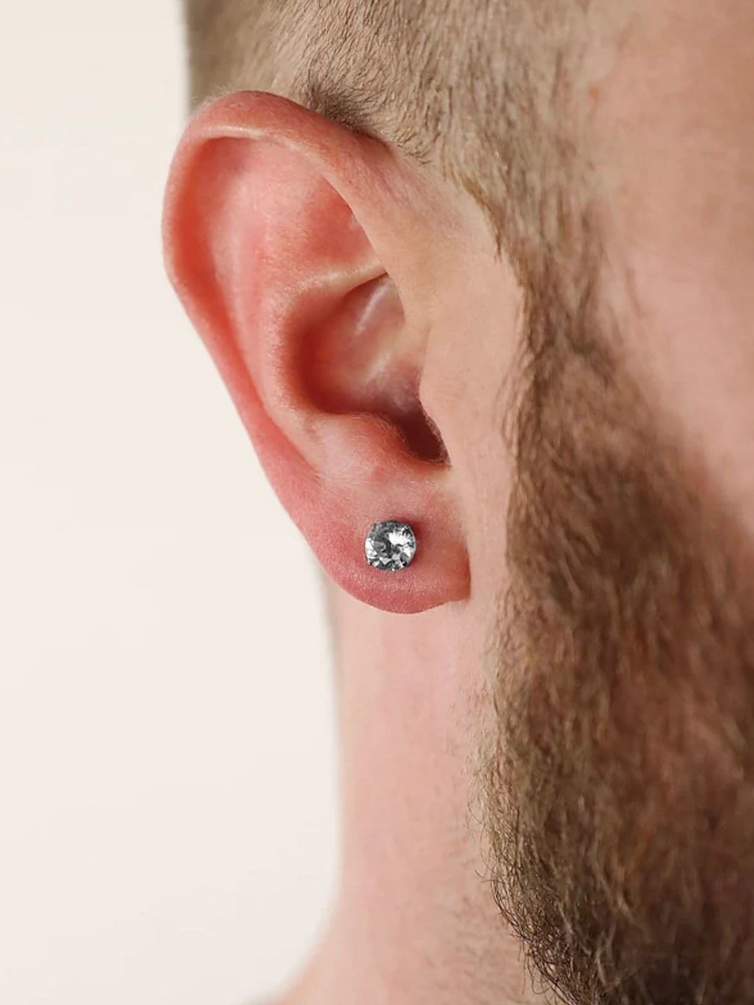 The Roadster Lifestyle Co Men Solitaire Studded Classic Single Ear Studs - view 1