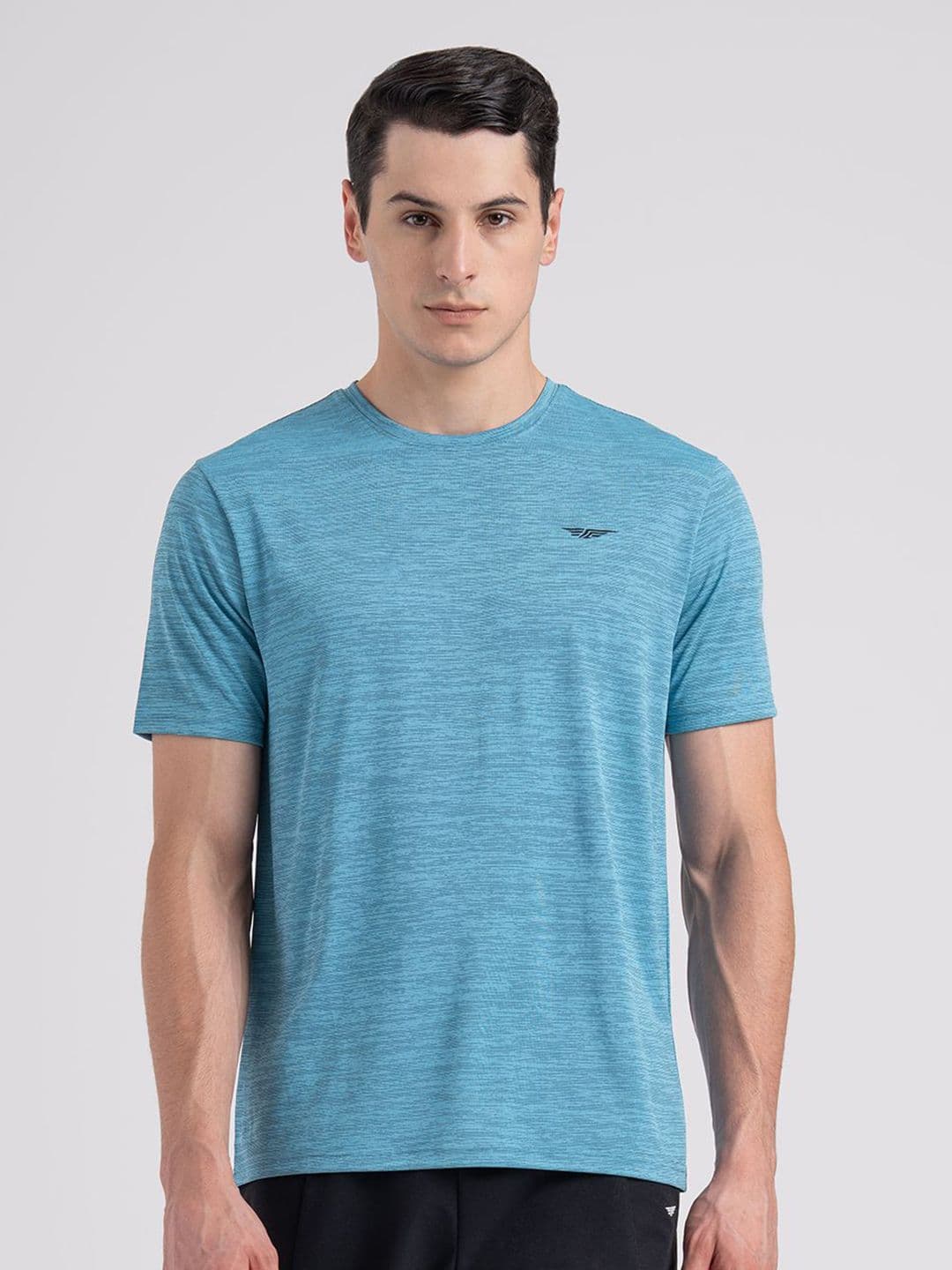 Red Tape Men Melange Solid Stretchable Activewear Round Neck T-Shirt - view 1