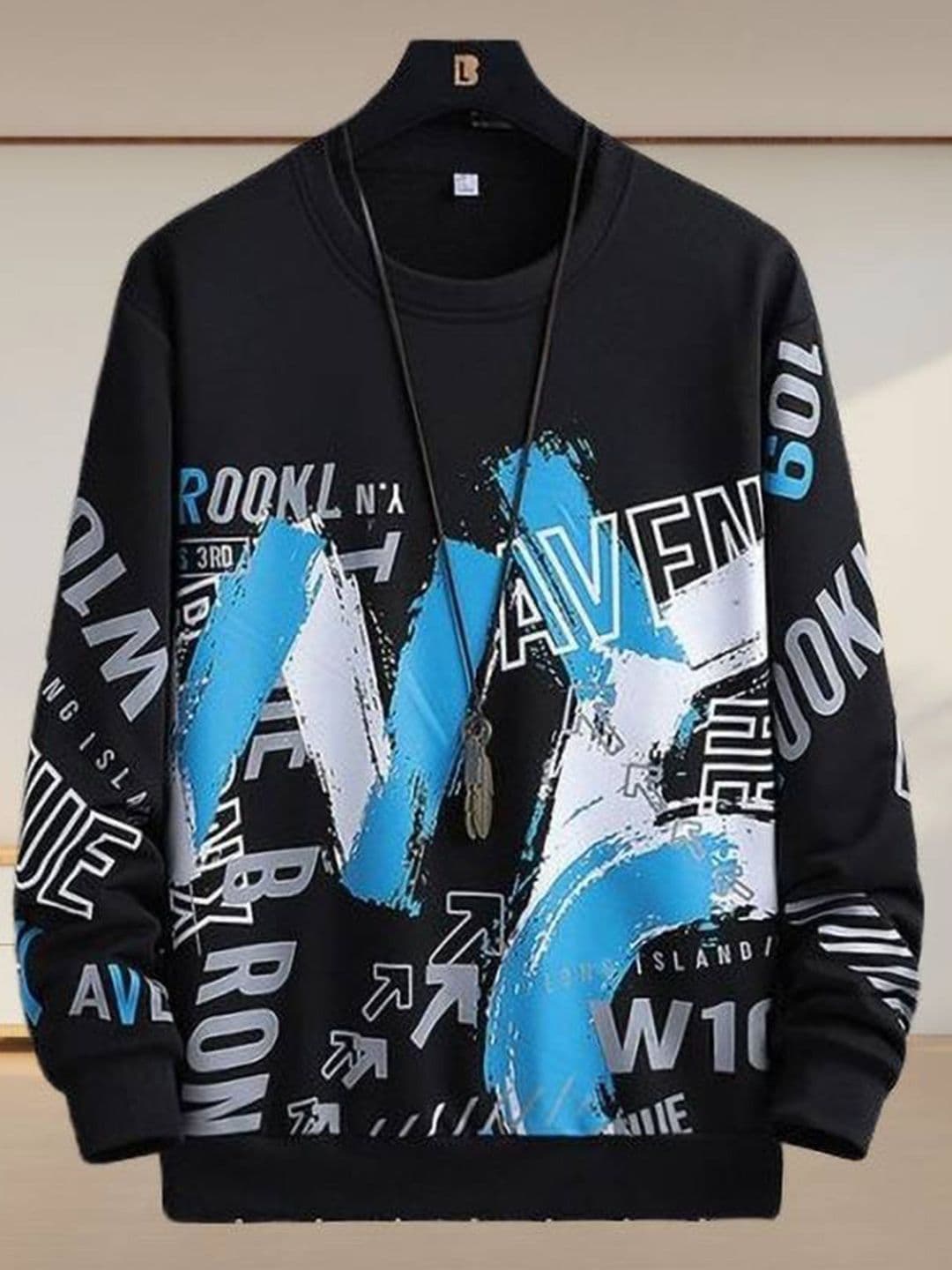 NB Nicky Boy Men Typography Printed Round Neck Sweatshirt - view 1