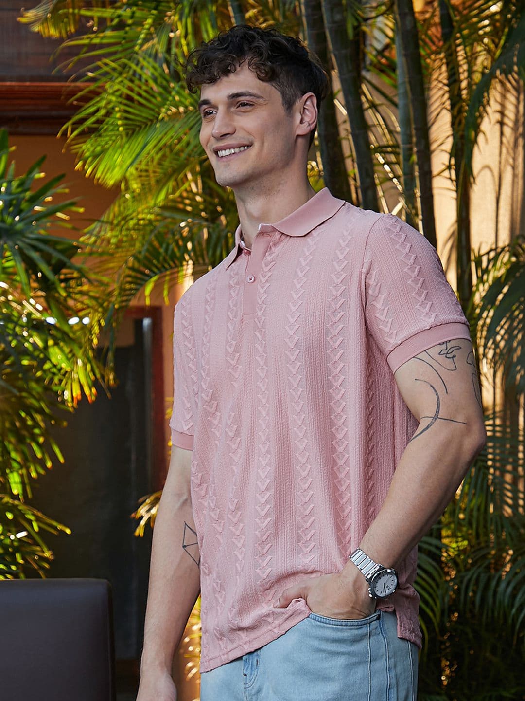 CAHOOT Men Polo Collar Pockets T-shirt - view 1