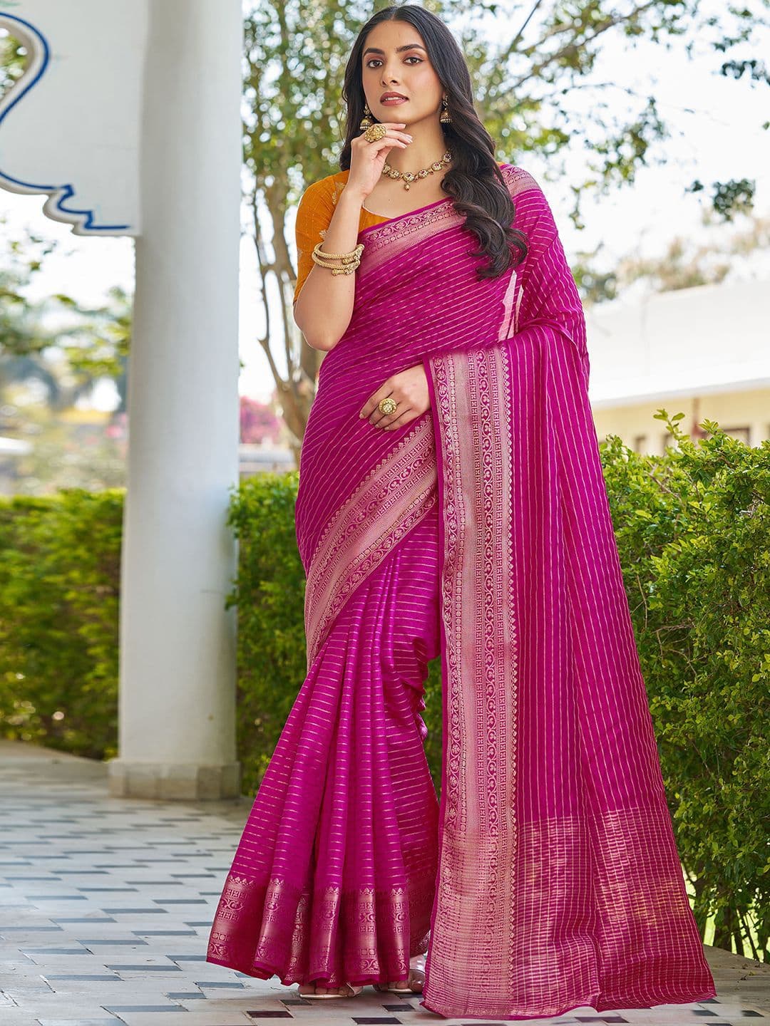 all about you Woven Design Zari Patola Saree - view 1