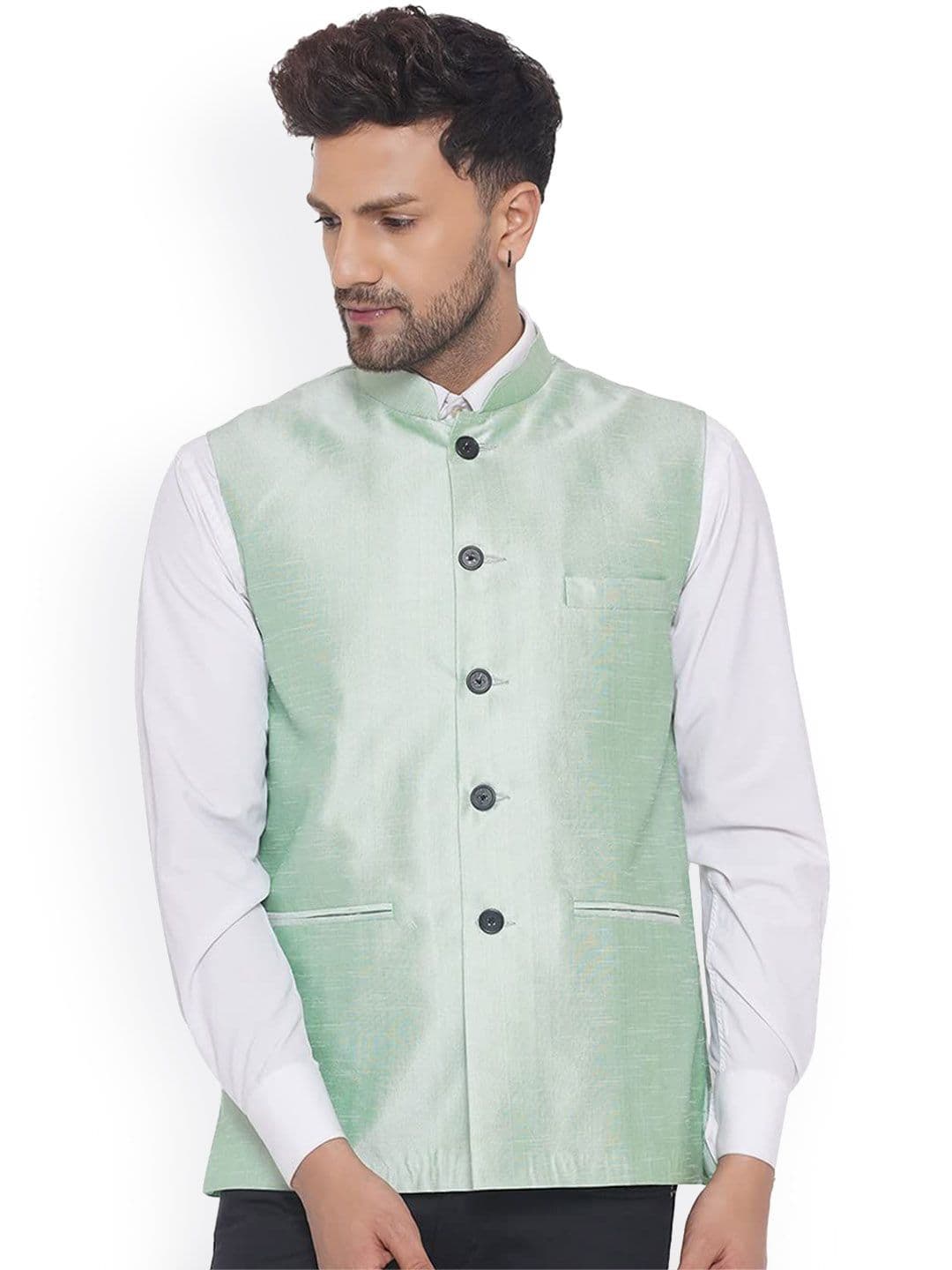VEERA PARIDHAAN Cotton Nehru Jacket - view 1