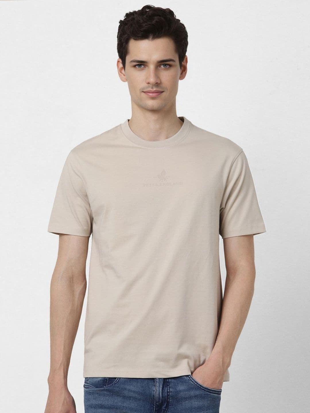 Peter England Casuals Men Printed Pockets T-shirt - view 1