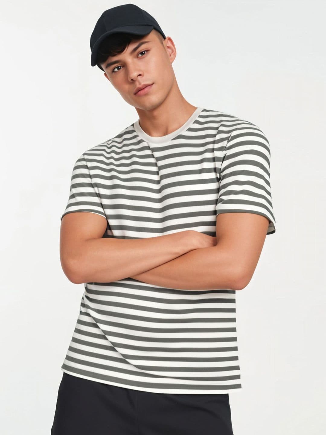 MACK JONNEY Men Striped Pockets T-shirt - view 1