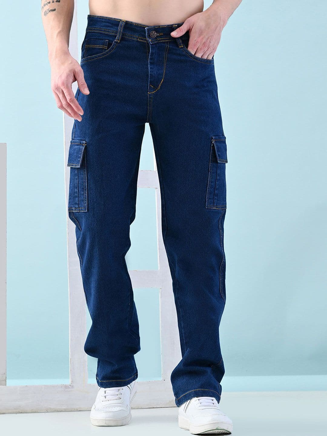 Moda Rapido Men Classic Low Distress Jeans - view 1