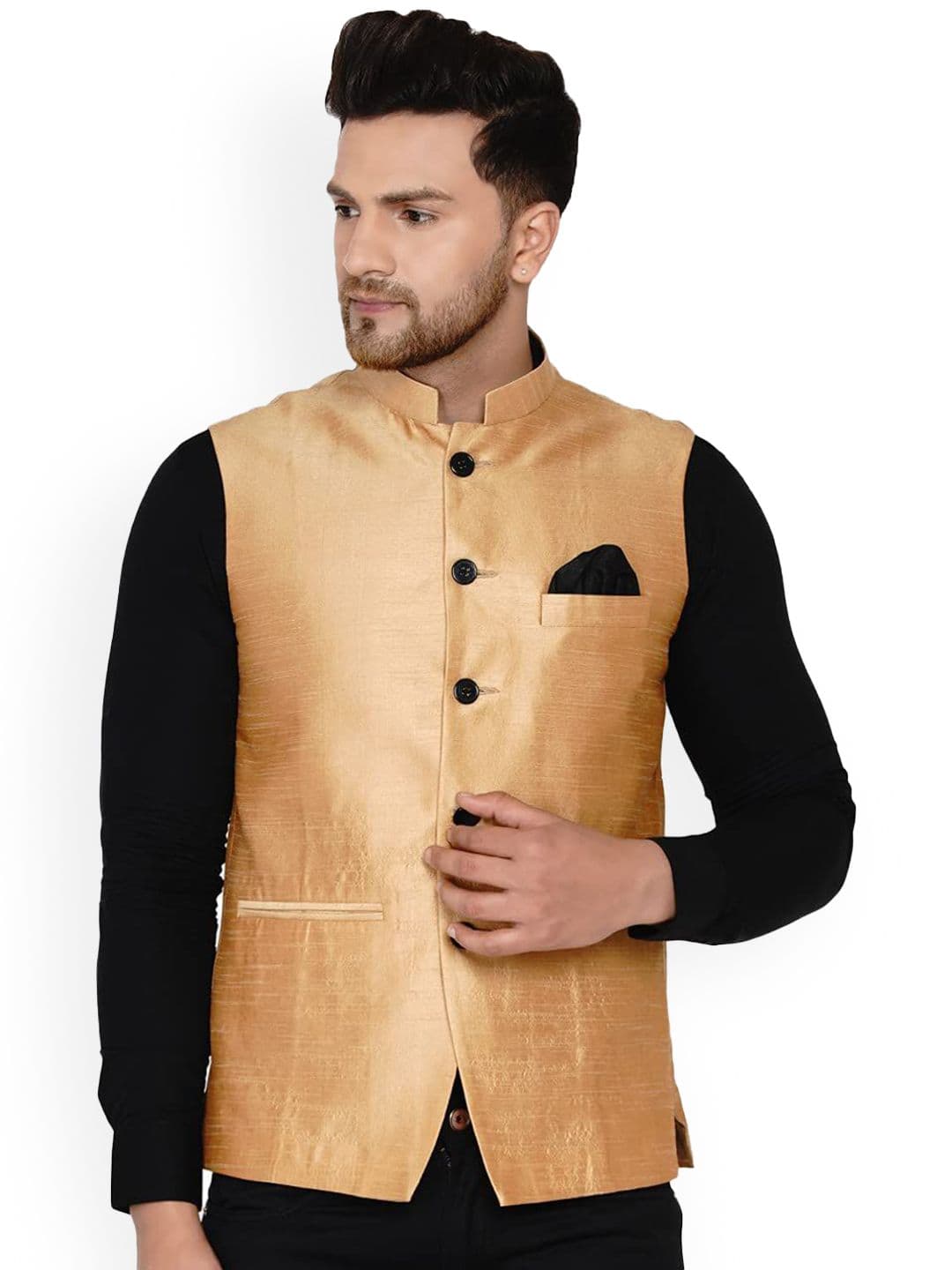 VEERA PARIDHAAN Banarasi Nehru Jacket - view 1