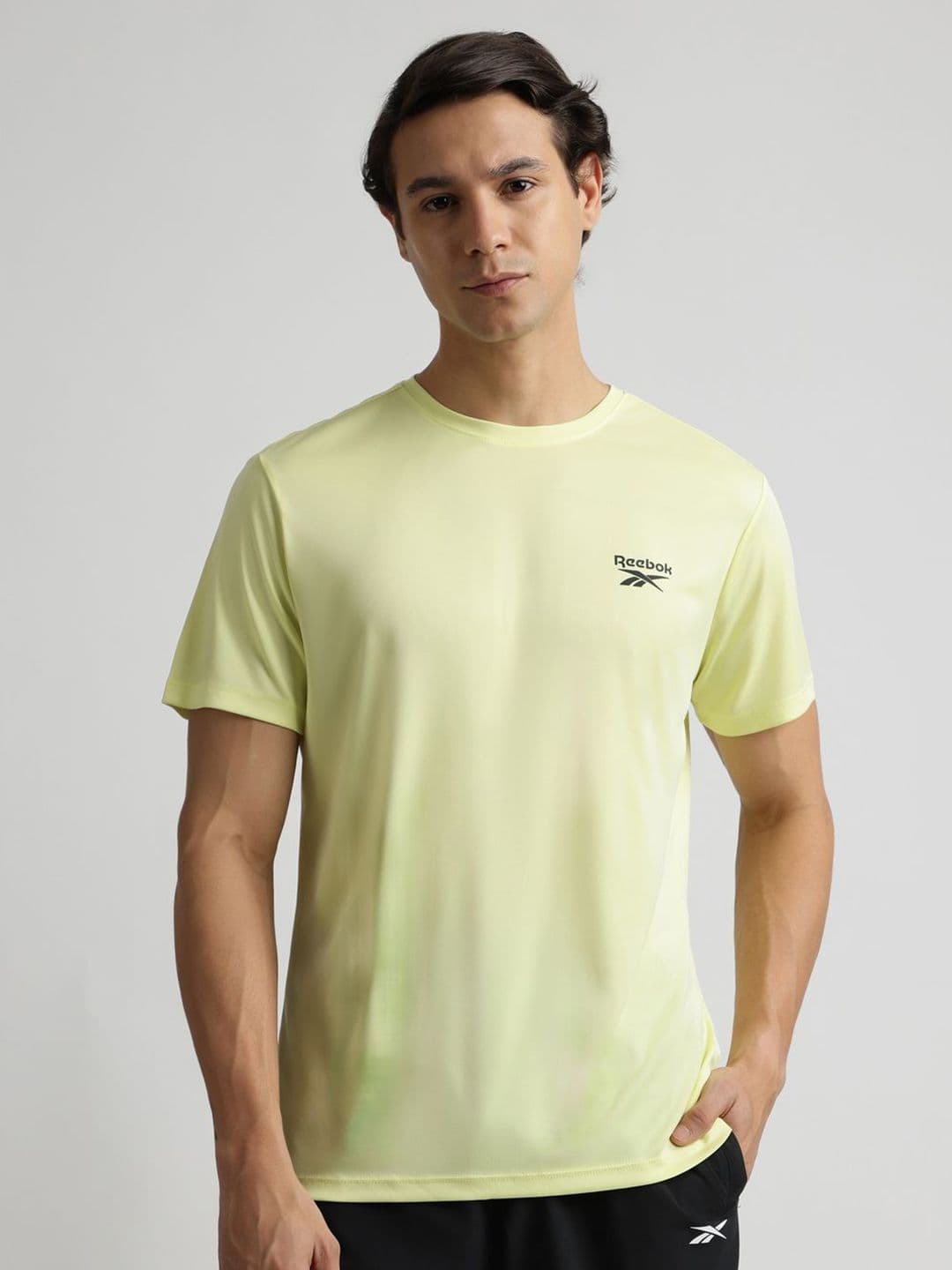 Reebok Brand Logo Printed Round Neck Short Sleeve T-Shirt - view 1