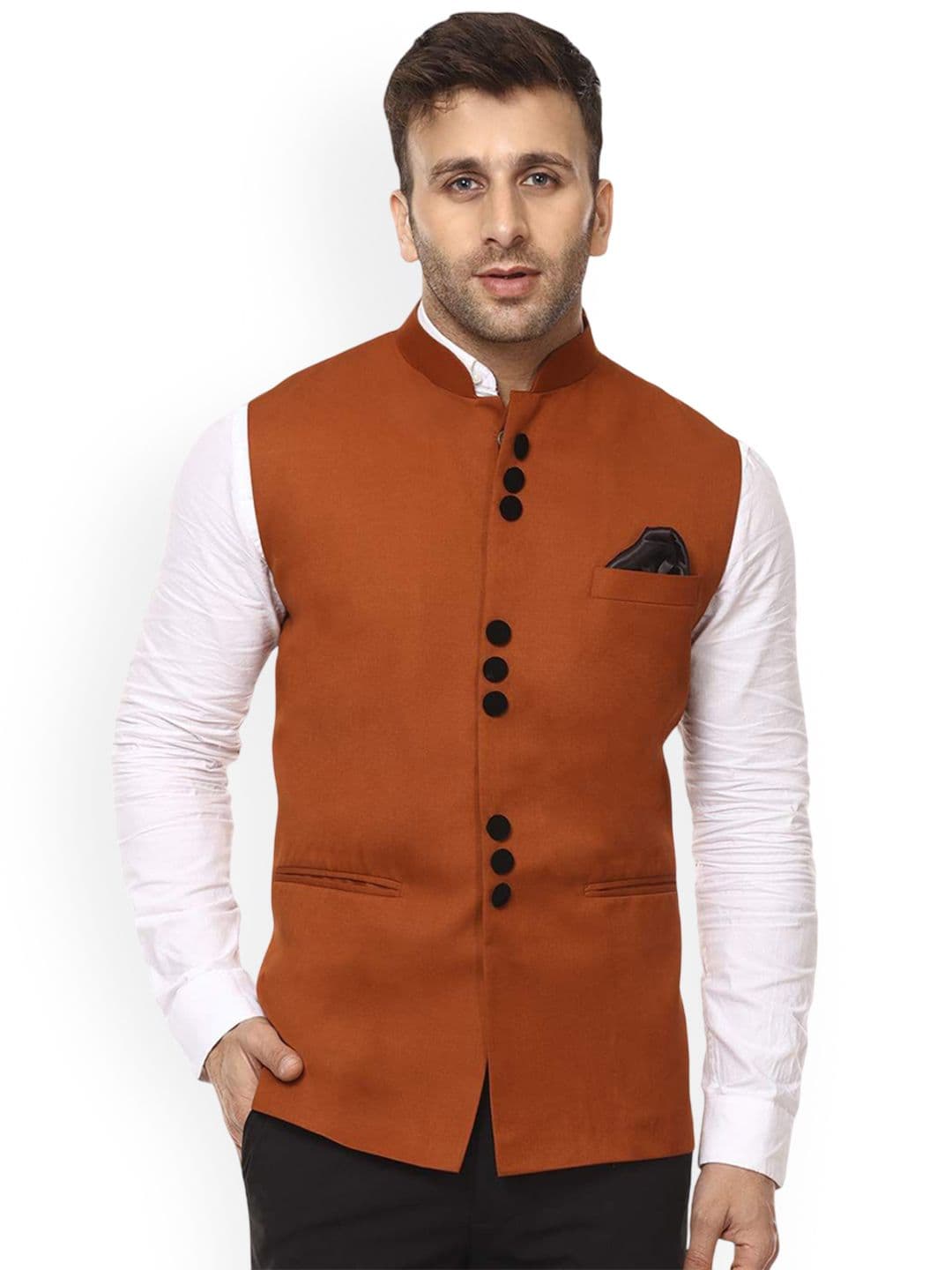VEERA PARIDHAAN Chinese Collar Nehru Jacket - view 1