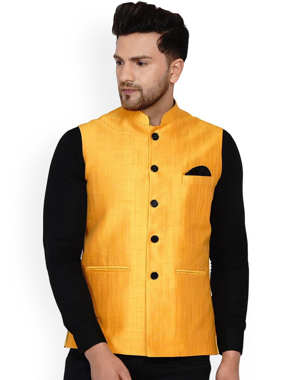 VEERA PARIDHAAN Banarasi Mandarin Collar Nehru Jacket - view 1