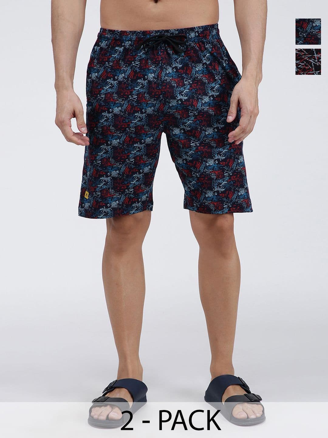 AMUL COMFY Men 2 Printed Lounge Shorts - view 1