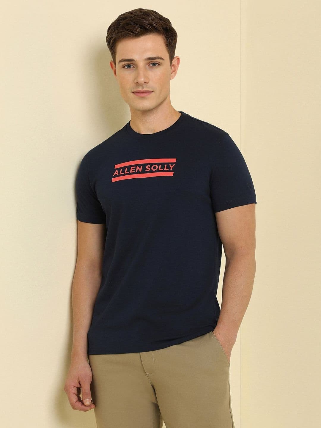 Allen Solly Men Typography Printed Slim Fit T-shirt - view 1