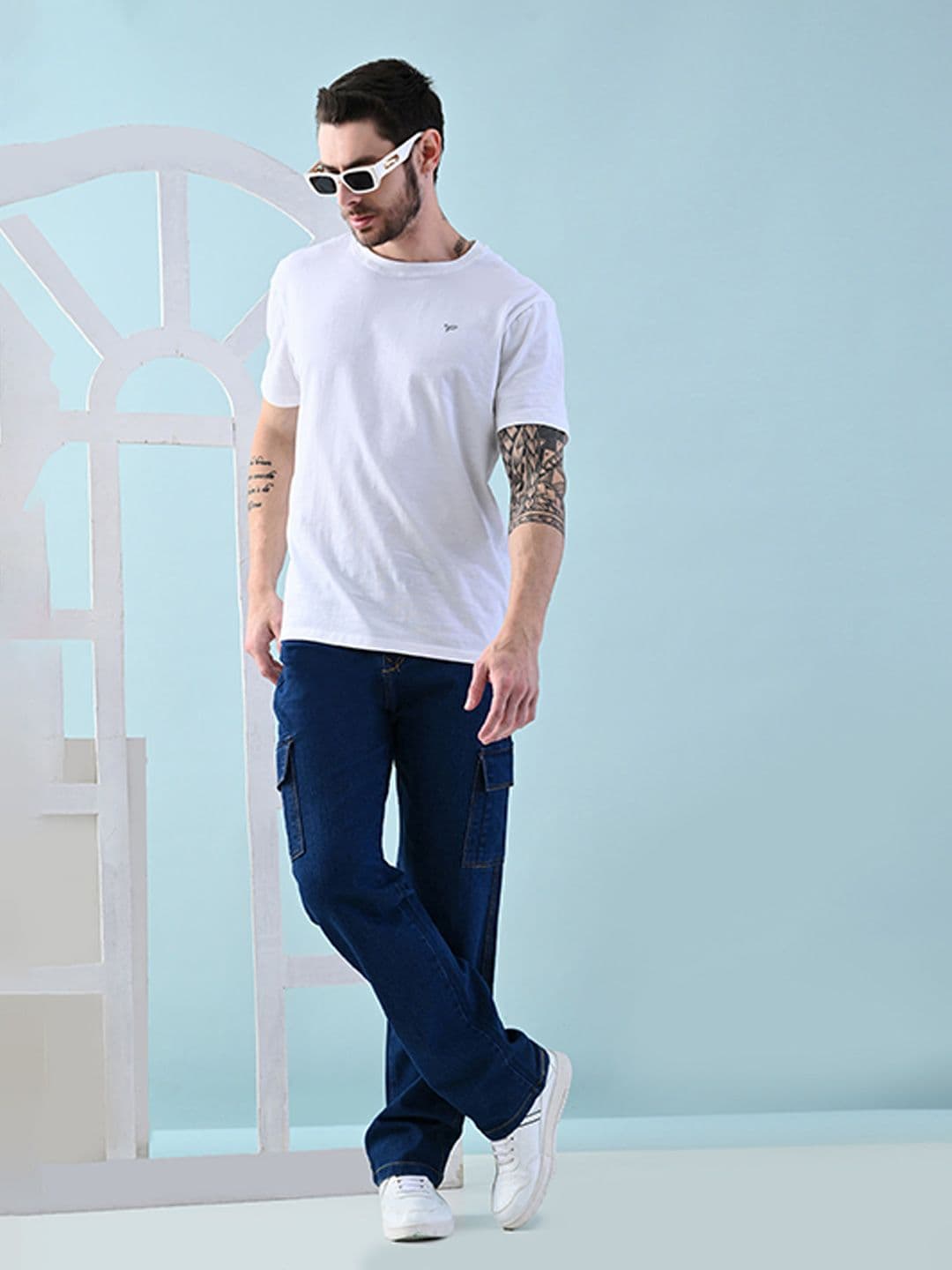Moda Rapido Men Classic Low Distress Jeans - view 1