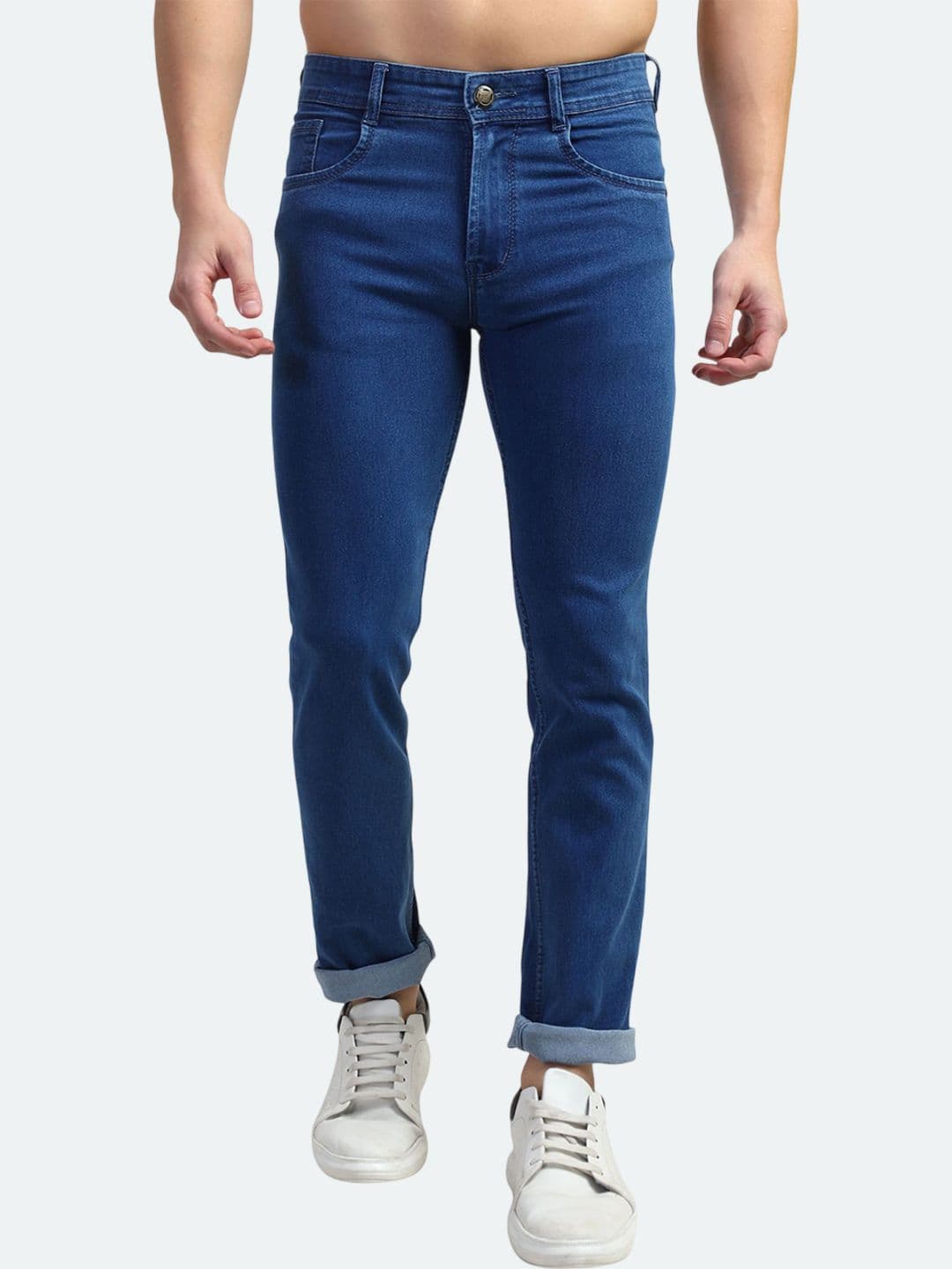 Plounge Men High-Rise Stretchable Jeans - view 1