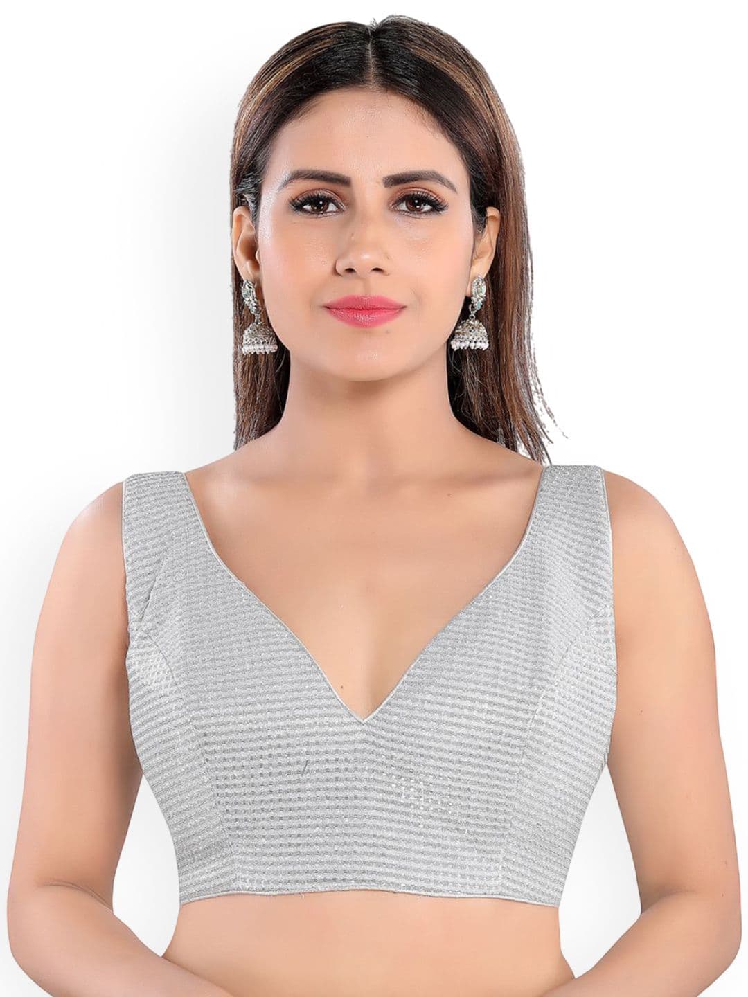 VAMAS - THE DESIGNER BLOUSES Women V-Neck Padded Readymade Saree Blouse - view 1