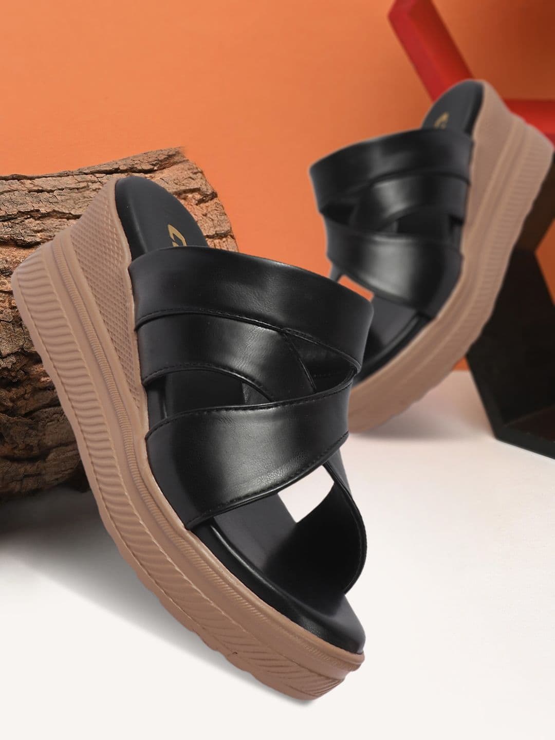 Colo Wedge Sandals with Buckles - view 1