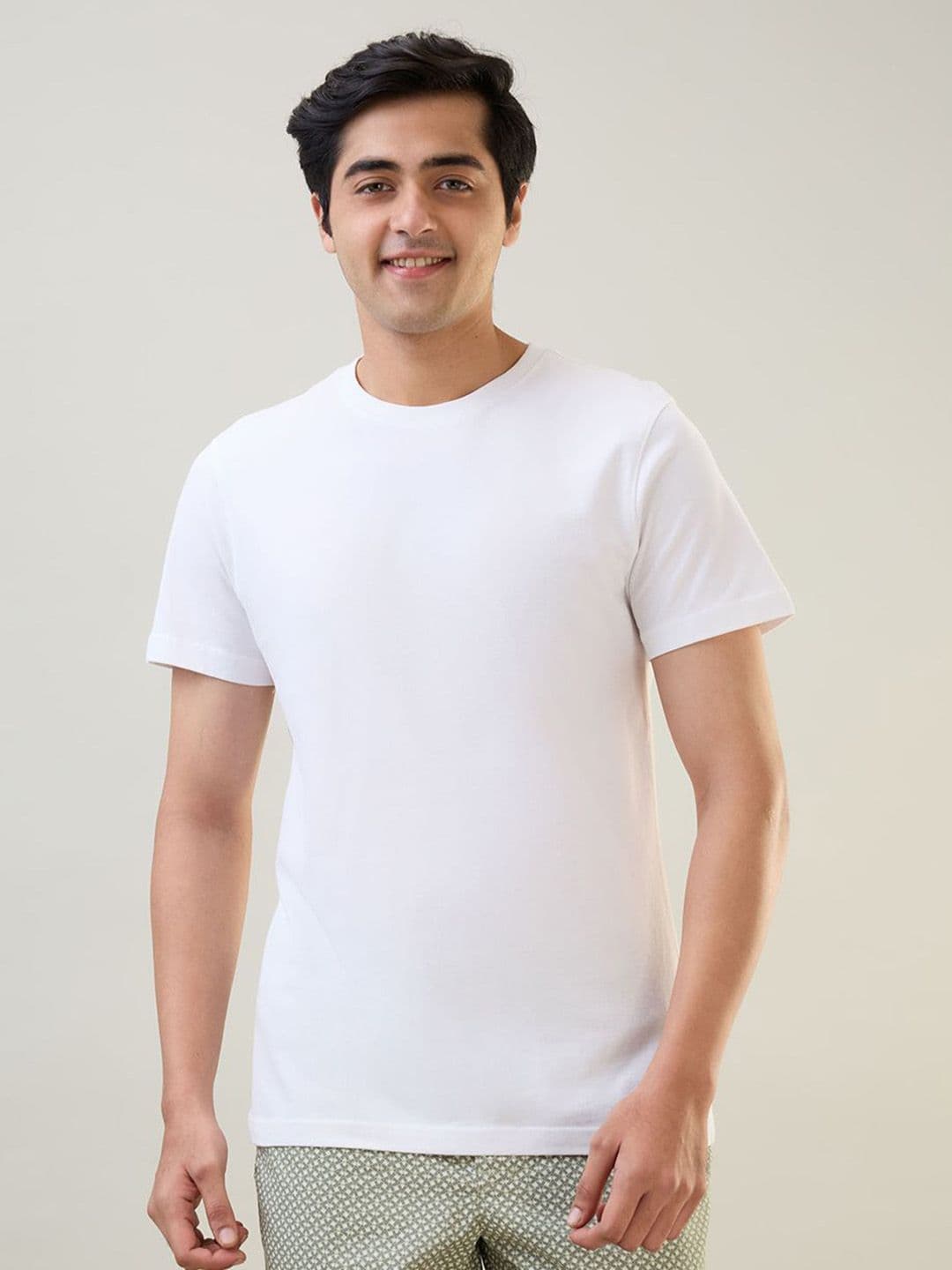 SleepZ by Raymond Round Neck Cotton Regular Fit T-shirt - view 1