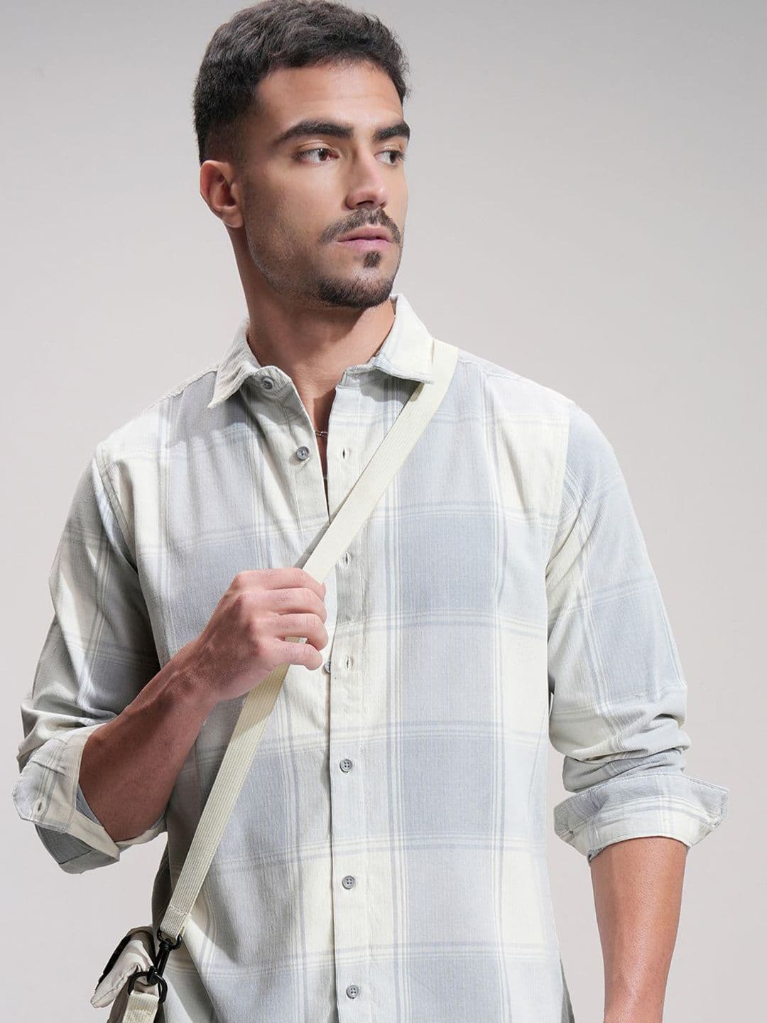 HIGHLANDER Men Comfort Slim Fit Opaque Checked Casual Shirt - view 1