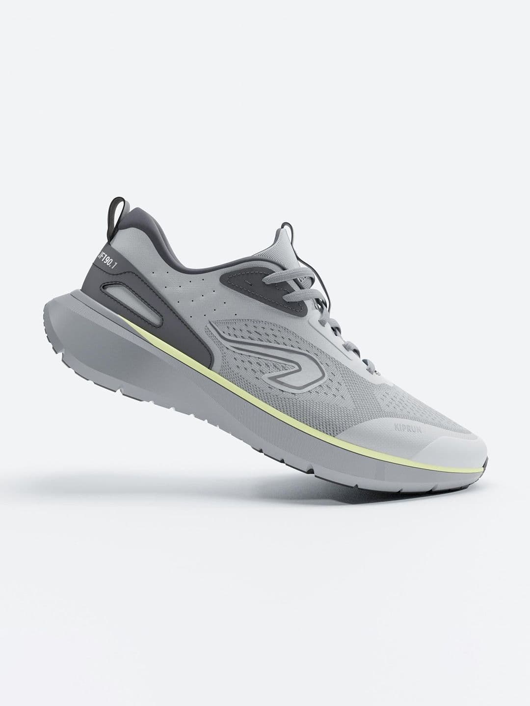 Decathlon Kiprun - Men Grey Jogflow 190.1 Superior Grip Cushioned Running Shoes - view 1