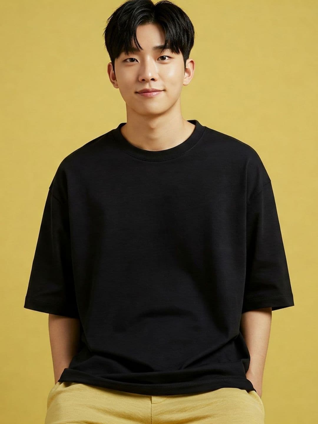 SMAN Men Oversized Drop-Shoulder Sleeve T-shirt - view 1