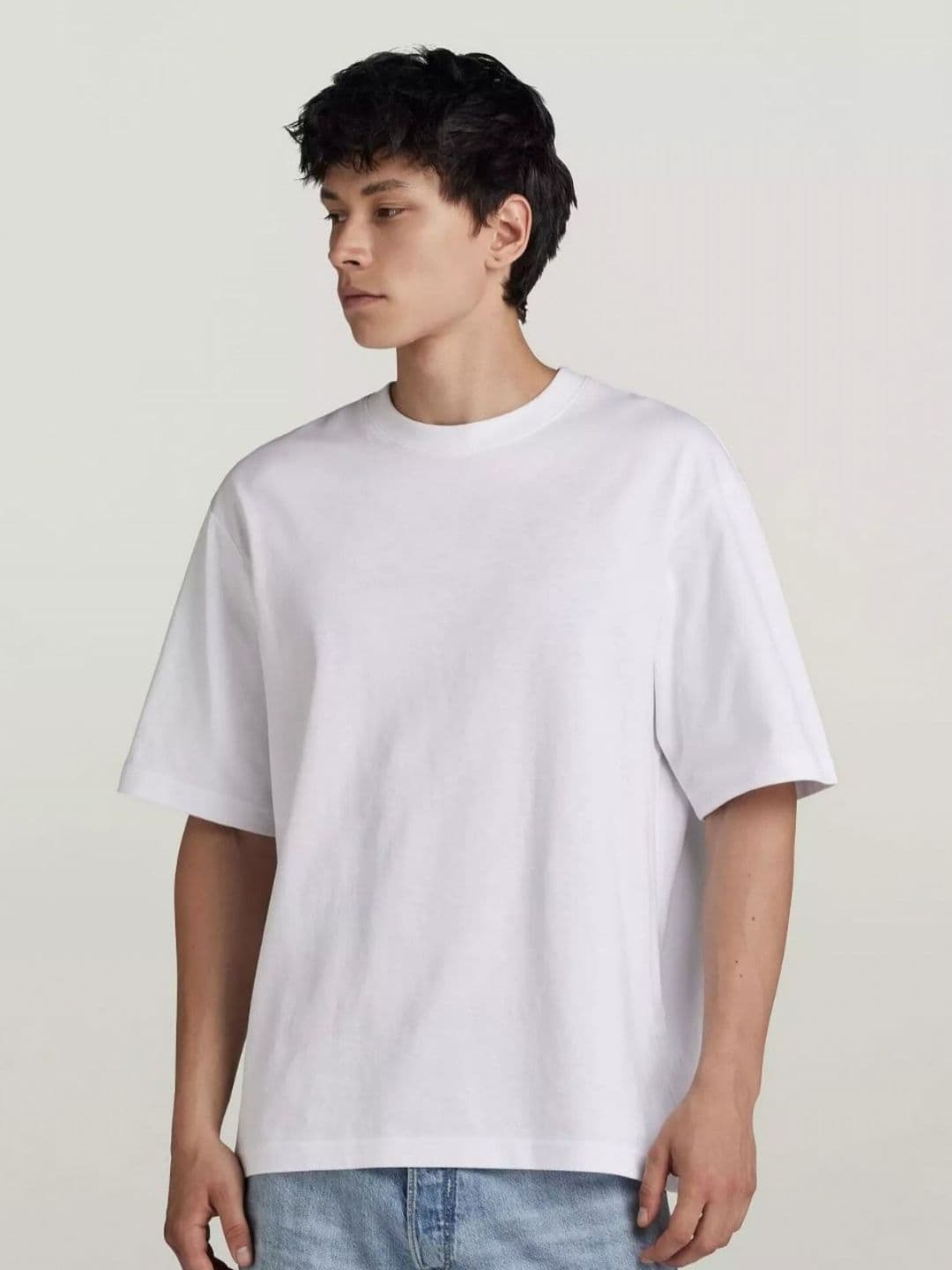 SMAN Men's Oversized Round Neck Cotton T-shirt - view 1