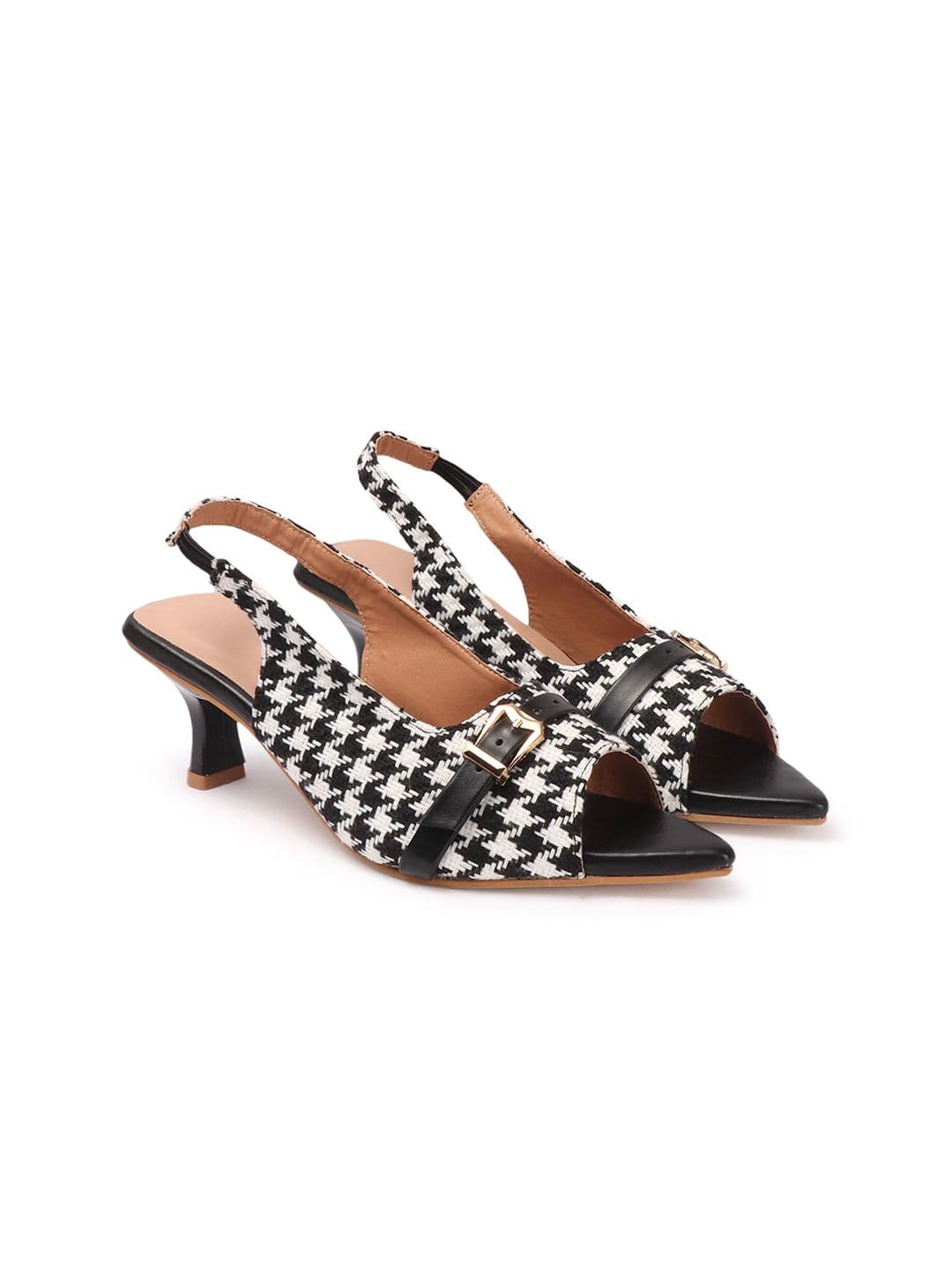 AVIVASTYLE Women Kitten Heels With Buckles - view 1