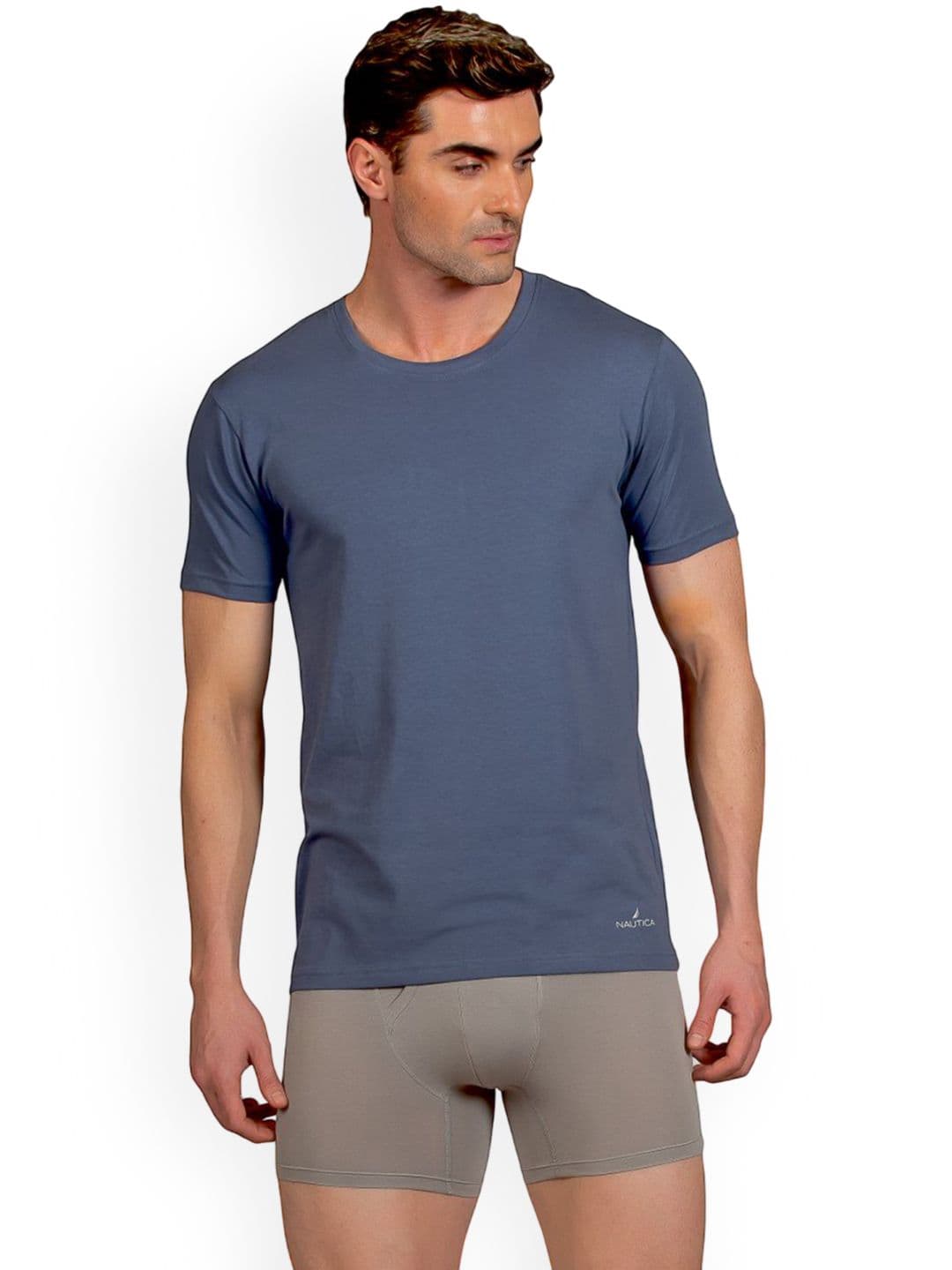 Nautica Cotton Round Neck Lounge T-Shirt - view 1
