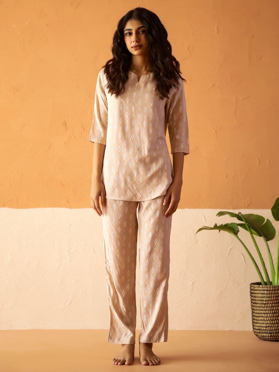 SANSKRUTIHOMES Women Ethnic Motifs Printed Night suit - view 1