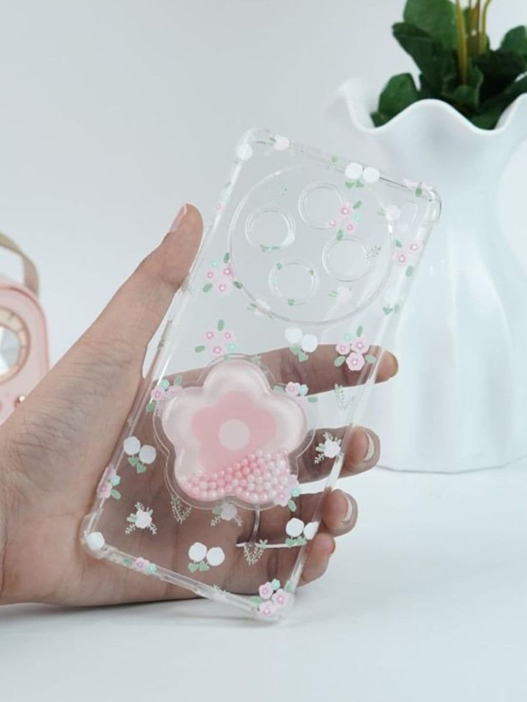 PEEPERLY Floral Printed Vivo X100 Cute Korean Floral Gripper Back Case - view 1