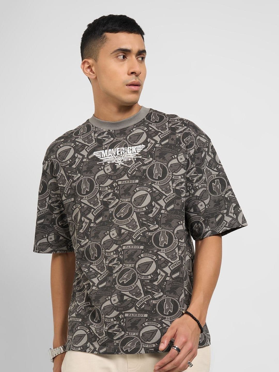 SF JEANS by Pantaloons Men Cotton Round Neck T-shirt - view 1