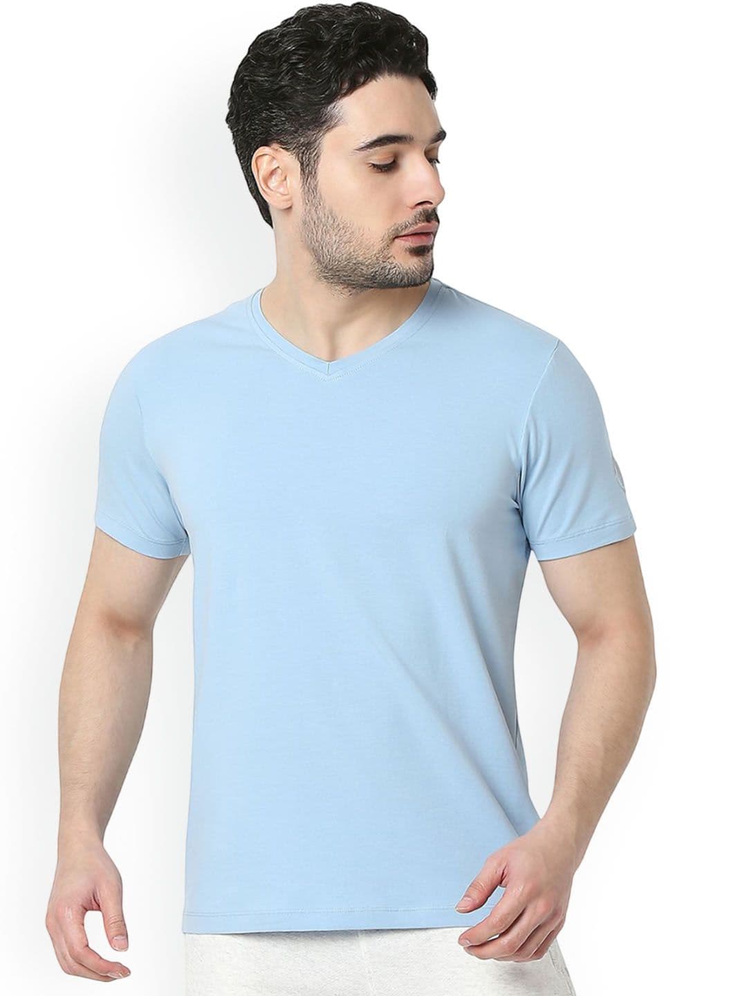 UnderJeans by Spykar Printed V-Neck LoungeTshirts - view 1