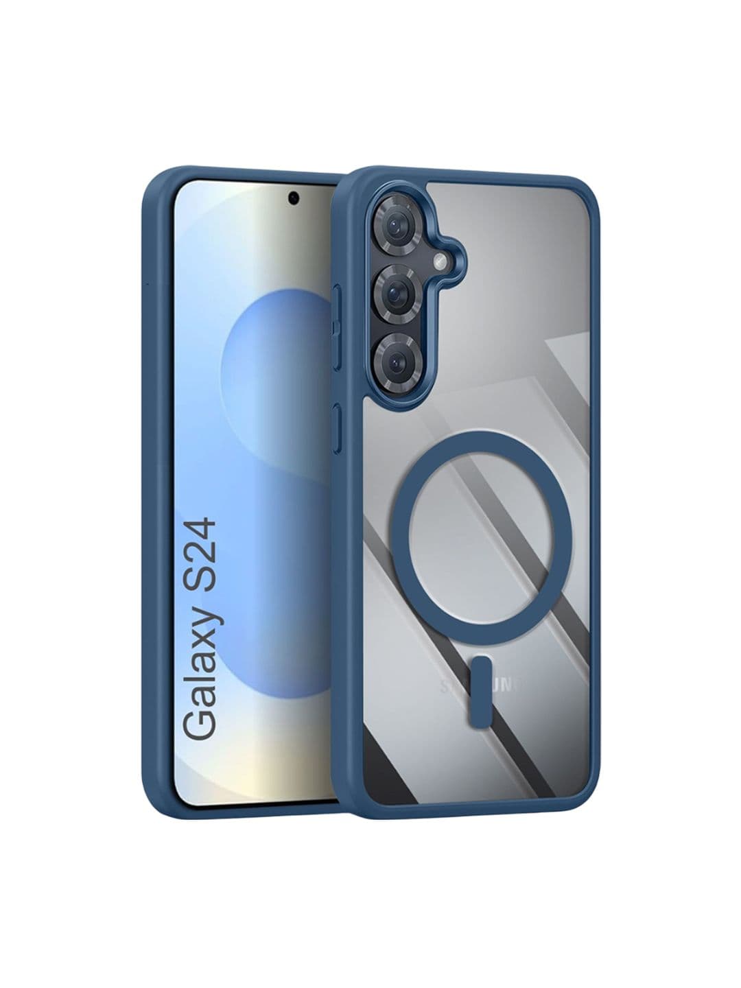 Luxury Kase Solid Printed Samsung Galaxy S24 5G Back Case Mobile Accessories - view 1