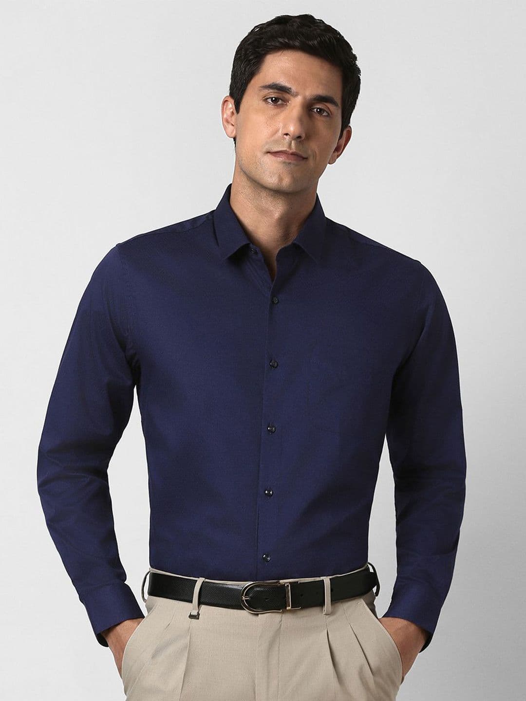 Peter England Men Solid Slim Fit Shirt - view 1