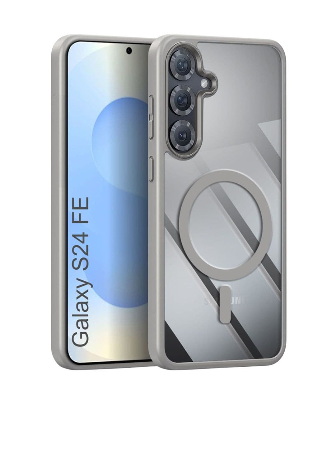 Luxury Kase Transparent Samsung Galaxy S24 FE 5G Impact Resistant Back Case - view 1