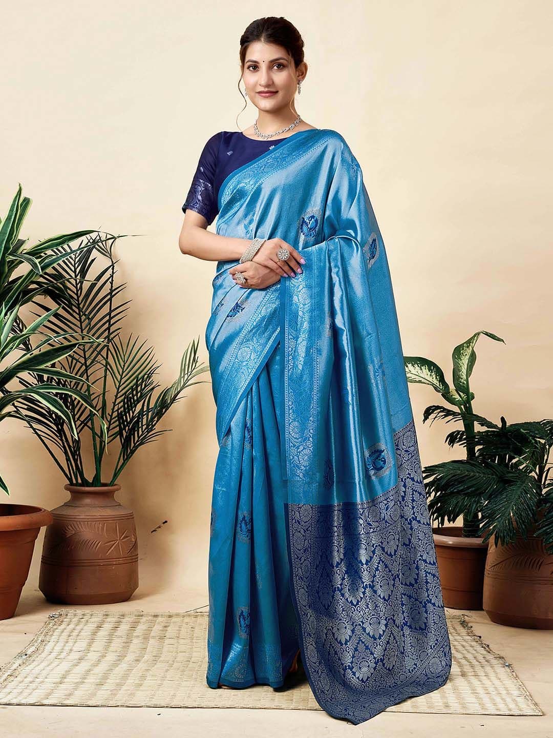 KALINI Ombre Zari Silk Blend Celebrity Saree - view 1