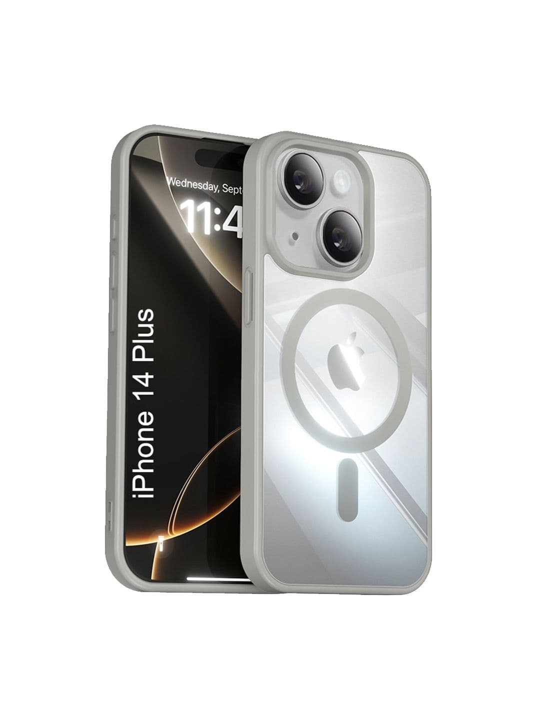Luxury Kase Mag-Safe Compatible Transparent Back Case with Shockproof Bumper - view 1