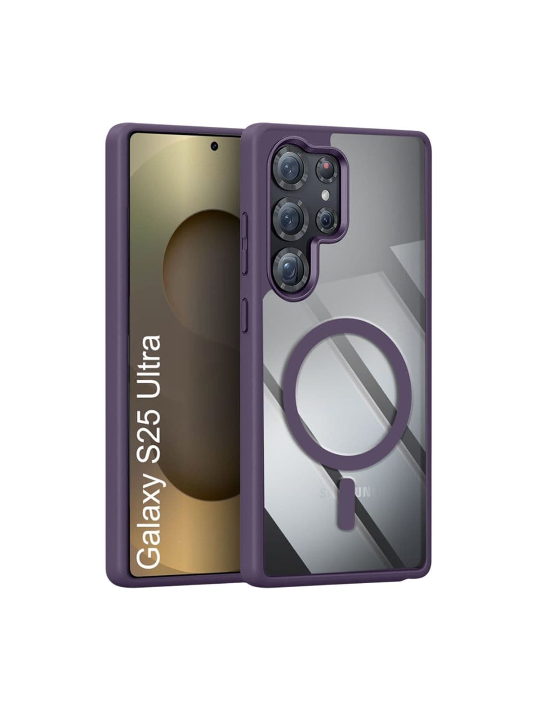 Luxury Kase Solid Mag-Safe Samsung Galaxy S25 Ultra 5G Back Case Mobile Accessories - view 1